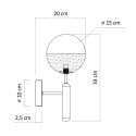 Glass wall lamp - Armela