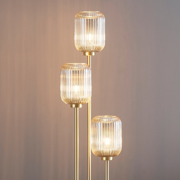 Large golden floor lamp - Rosalia