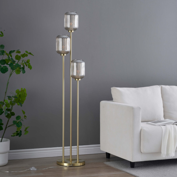 Large floor lamp with 3 e27 bulbs - Rosalia