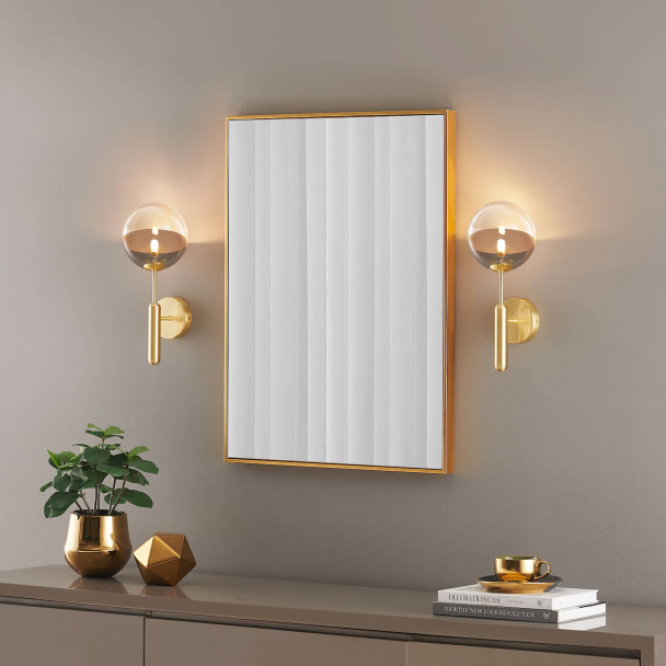Wall-mounted bi-colour glass light - Armela