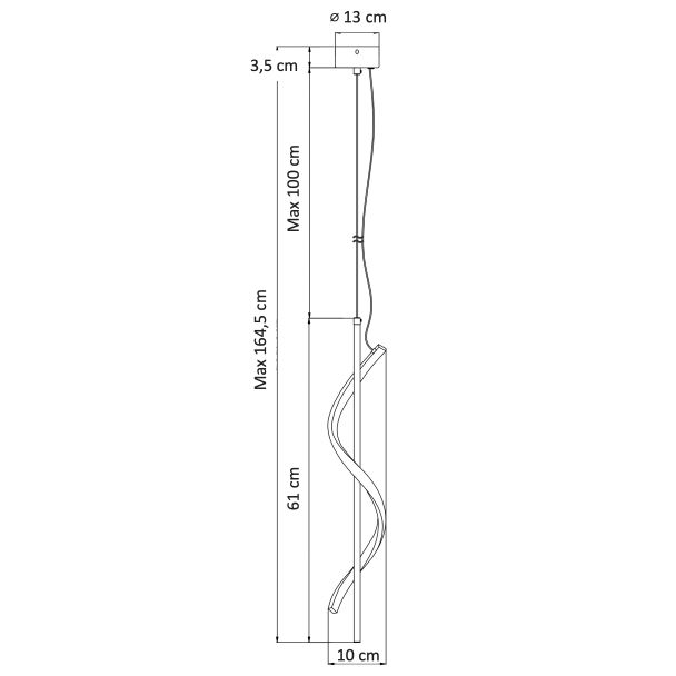LED hanging lamp - Lybella