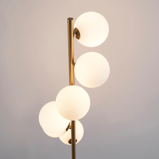 Design floor lamp in glass