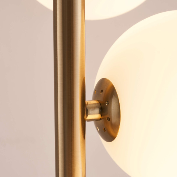 Black and white floor lamp
