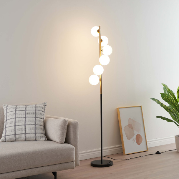 Floor lamp in the shape of a waterfall - Sierra