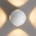Round wall light in matt white - Joia