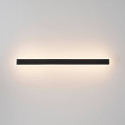 Long black aluminum 103 cm wall light IP54 - Mattea