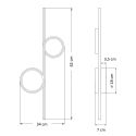 Black LED wall light - Celi