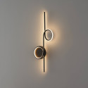 Black aluminum and silicone wall light - Celi