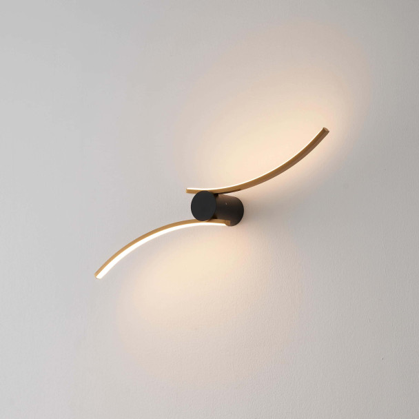 Minimalist integrated LED wall light - Mallow