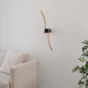 Brass and black aluminium wall light - Mallow