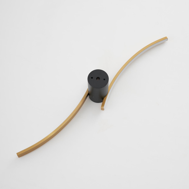 Large black and gold wall or ceiling light - Mallow
