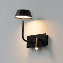 LED wall lamp with integrated reading light - Fabro