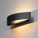 Black half-circle LED wall lamp - Attica