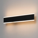 Long black LED wall lamp 50 cm - Bastia