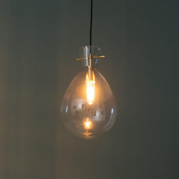 Transparent drop pendant light - Gabriela