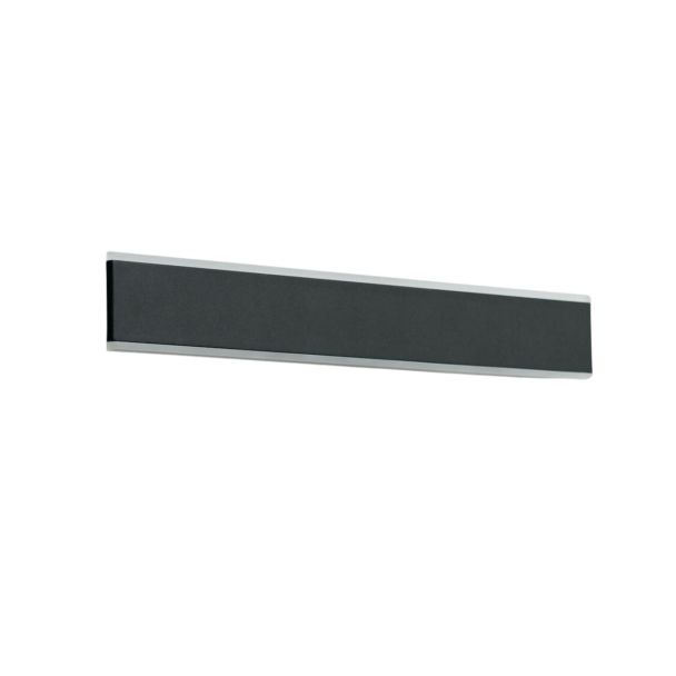 Long black LED wall lamp 50 cm - Bastia