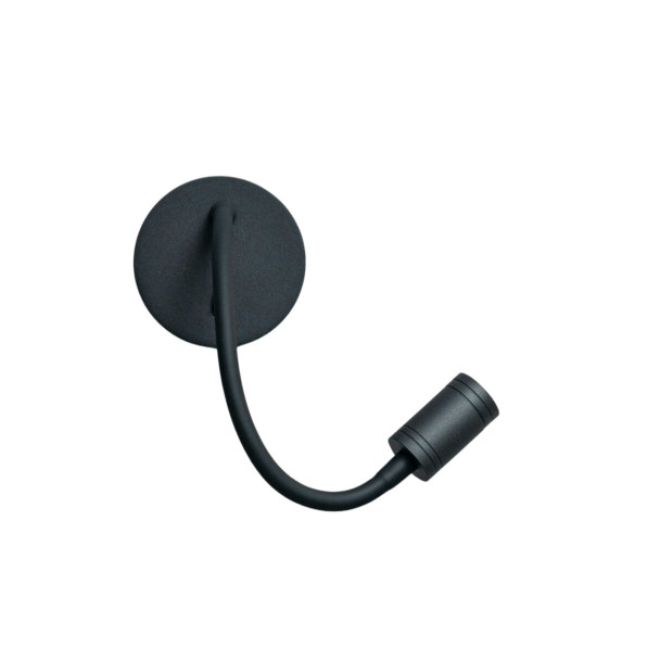 Black wall light with switch - Aski