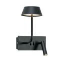 LED wall lamp with integrated reading light - Fabro