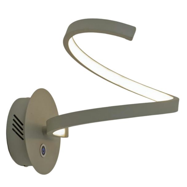 White spiral LED wall lamp - Looper