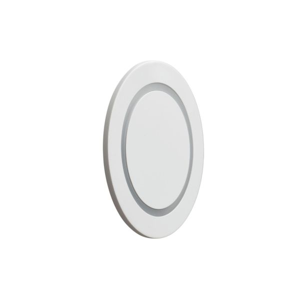 White minimalist design LED wall light D24 - Evans