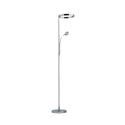 Chromed floor dimmable lamp with practical LED lighting - Pancho