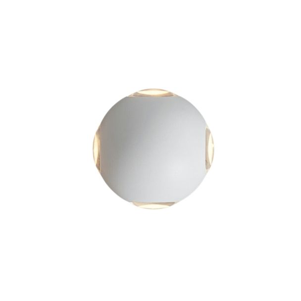 Small white multi-beam wall light IP54 - Joia