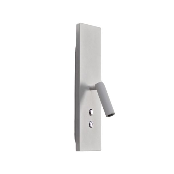 LED reading light with double switch and USB recharge - Hasta