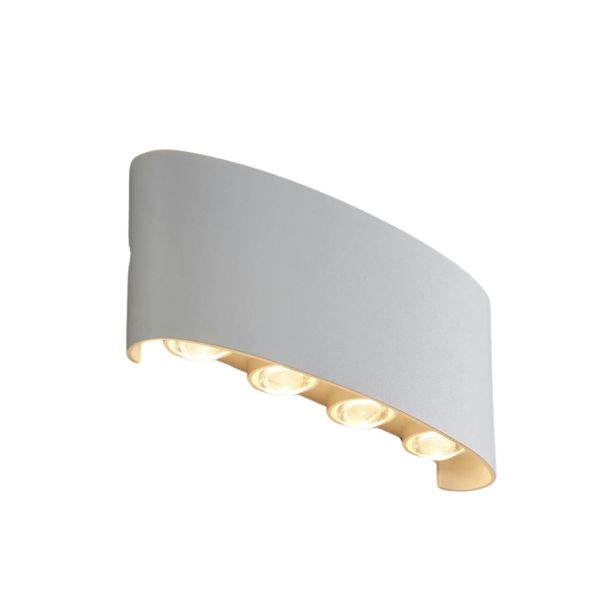 Multi-beam white LED wall light IP54 - Prisma