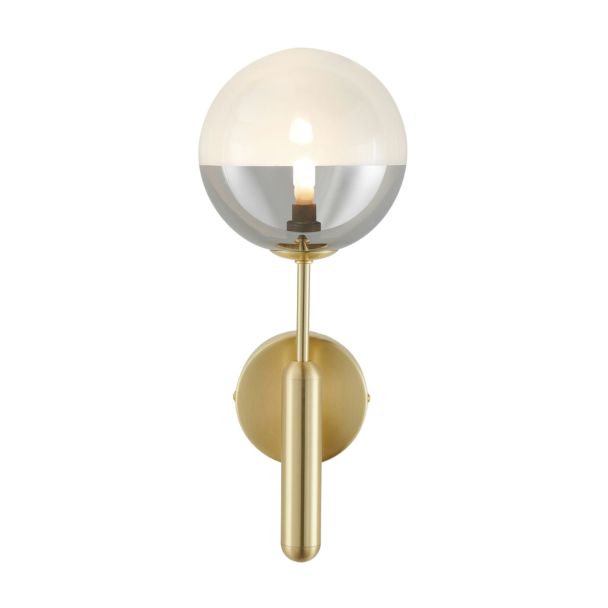 Golden wall light with bi-colored glass - Armela