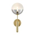 Golden wall light with bi-colored glass - Armela