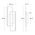 Wall light diagram dimensions design - Torello