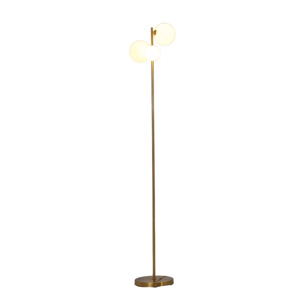 Slim gold floor lamp modern home - Melinda