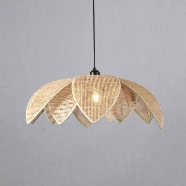 Natural rattan pendant light hanging - Olbia