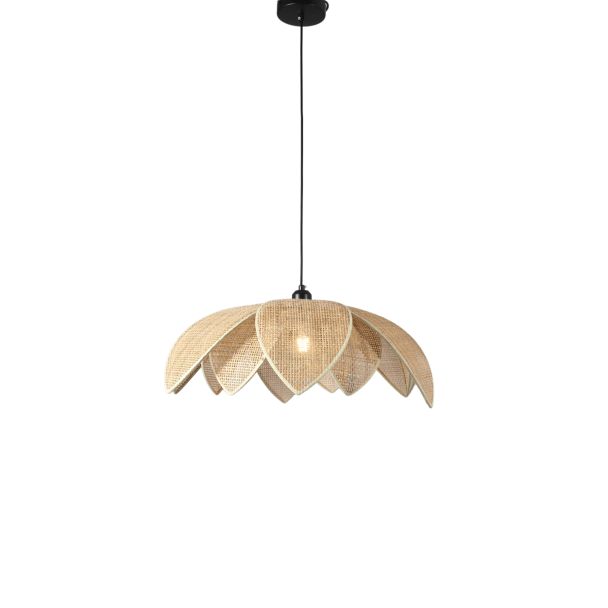 Woven rattan pendant light elegant and light - Olbia