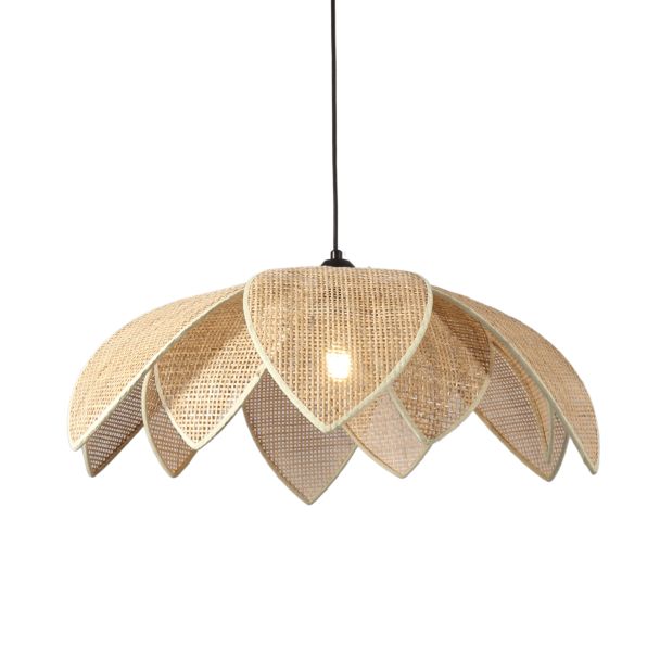 Natural rattan pendant light hanging - Olbia