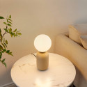 LED table lamp opal glass globe - Sley
