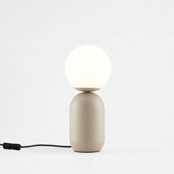 Minimalist white LED lamp cylinder and globe - Sley