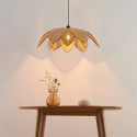 Rattan pendant light petal design - Olbia