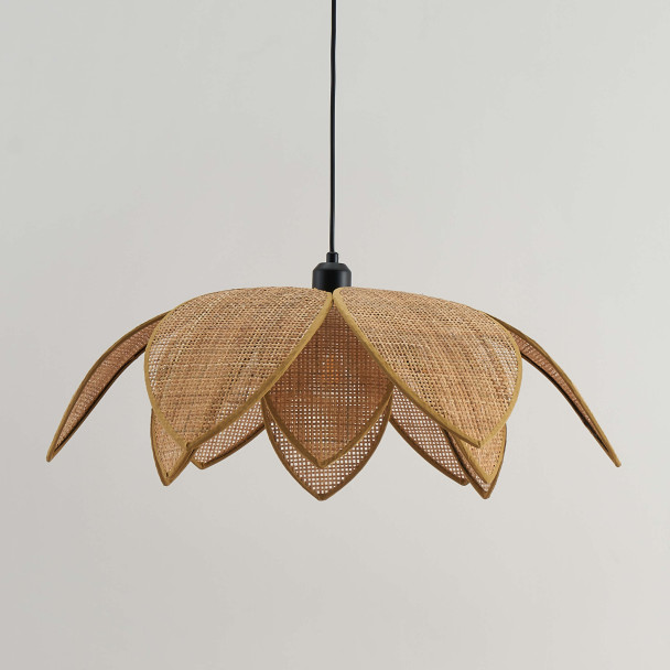 Modern rattan pendant light hanging - Olbia
