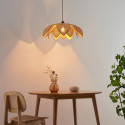 Rattan pendant light warm ambiance - Olbia