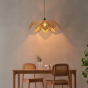 Rattan pendant light with soft lighting - Olbia