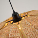 Close-up metal fixture and woven rattan - Olbia