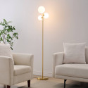 Gold LED floor lamp soft lighting - Melinda