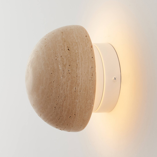 Natural stone wall light - Elvin