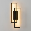 Black and gold LED wall light elegant - Torello