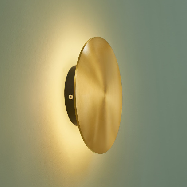 Round gold wall light - Dorenis