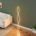 Modern gold LED floor lamp - Orionis