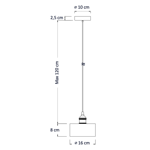 Works with E27 bulb - Liko