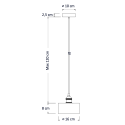 Works with E27 bulb - Liko