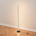 Elegant and functional black floor lamp - Telvo